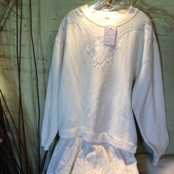 NEW! Free People prairie sweatshirt - Picture 1 of 6